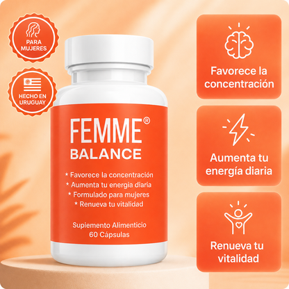 FEMME Balance - Cápsulas para renovar tu energía y vitalidad