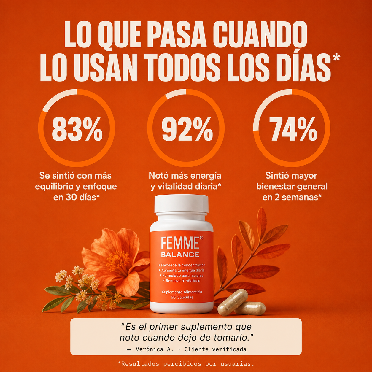 FEMME Balance - Cápsulas para renovar tu energía y vitalidad