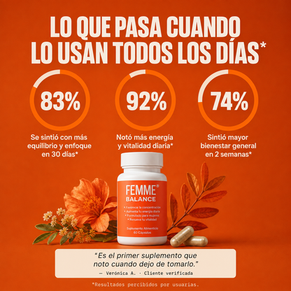 FEMME Balance - Cápsulas para renovar tu energía y vitalidad