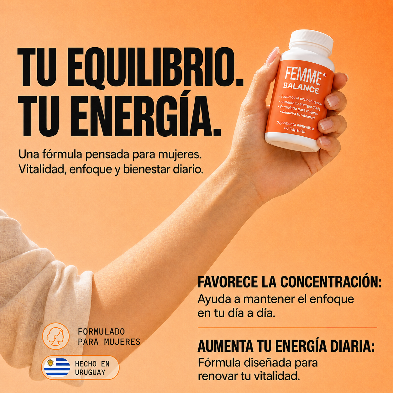 FEMME Balance - Cápsulas para renovar tu energía y vitalidad