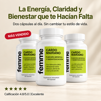Femme - Apoyo Hepático y Detox con Cardo Mariano